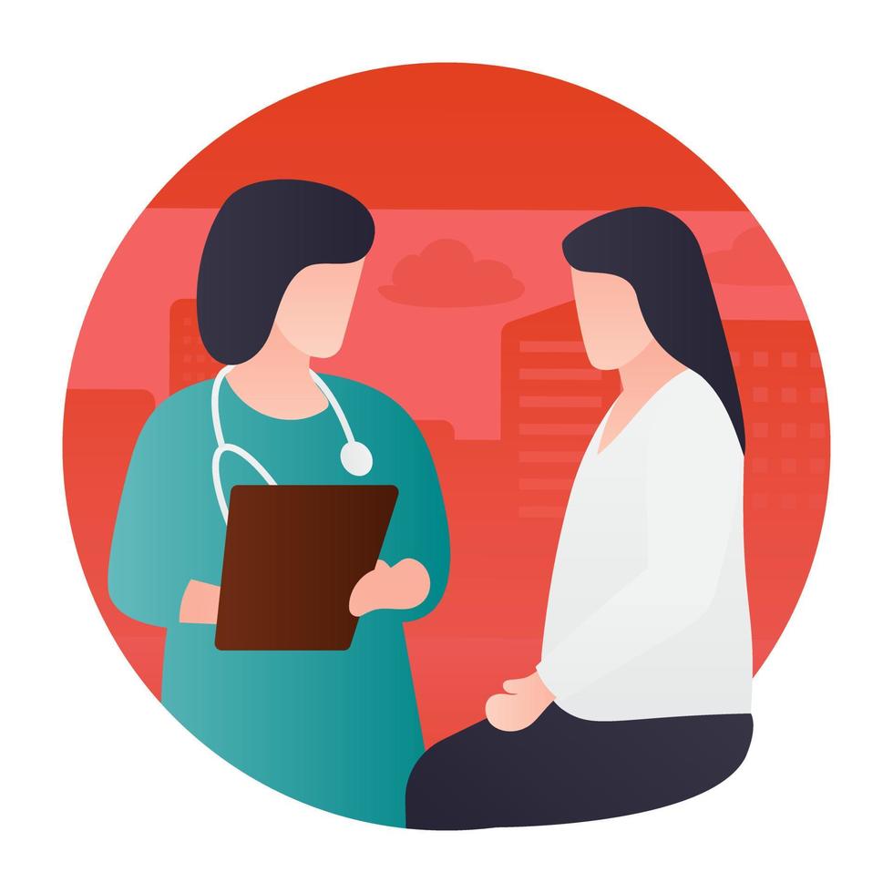 doctor consultation concepts vector